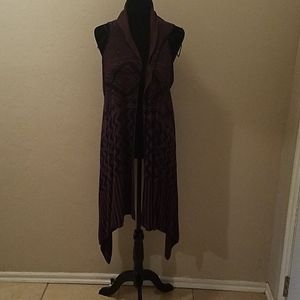 Sleeveless Cardigan Shawl Sweater